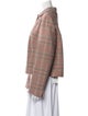 Akris Punto Plaid Print Evening Jacket