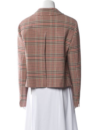 Akris Punto Plaid Print Evening Jacket