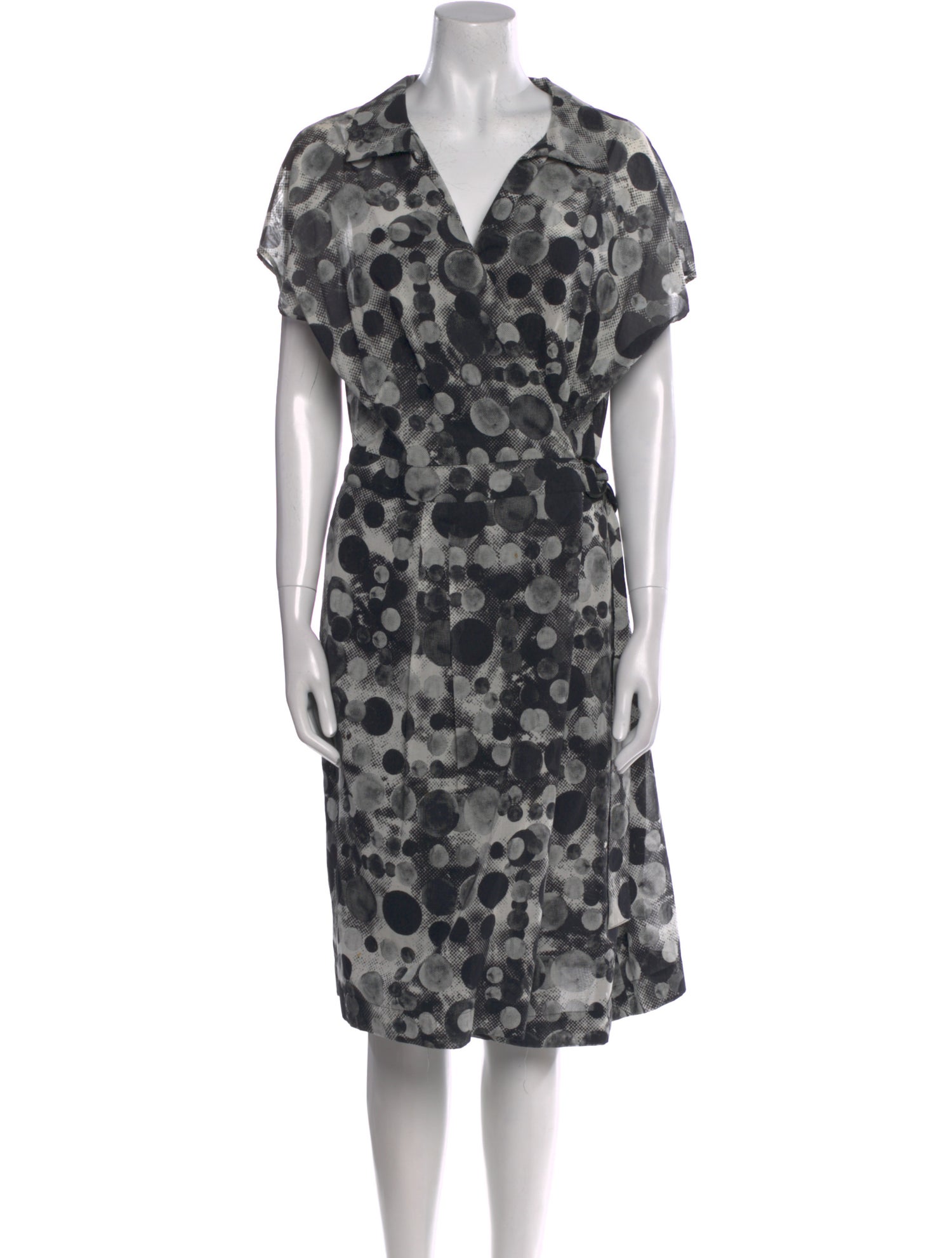 Akris Punto Printed Midi Length Dress
