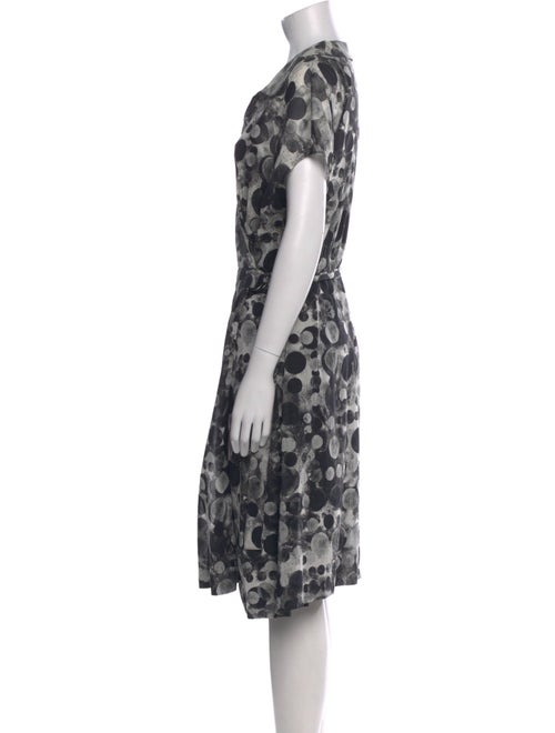 Akris Punto Printed Midi Length Dress