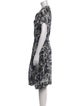 Akris Punto Printed Midi Length Dress