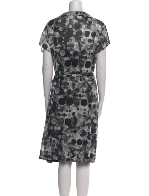 Akris Punto Printed Midi Length Dress