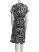 Akris Punto Printed Midi Length Dress