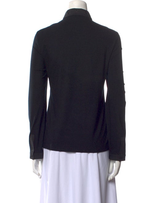 Akris Punto Long Sleeve Button-Up Top