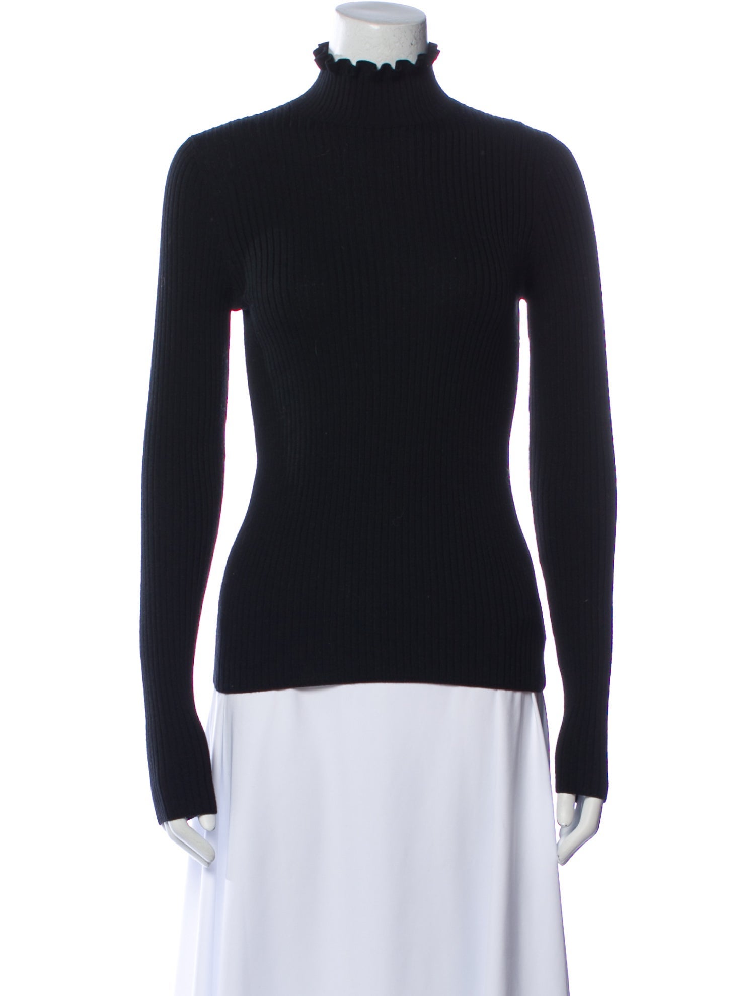 Akris Punto Virgin Wool Turtleneck Top