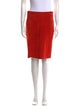 Akris Punto Suede Knee-Length Skirt