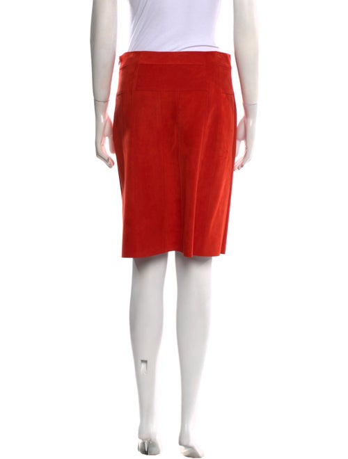 Akris Punto Suede Knee-Length Skirt
