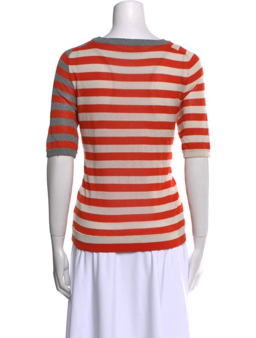 Akris Punto Striped Scoop Neck Sweater
