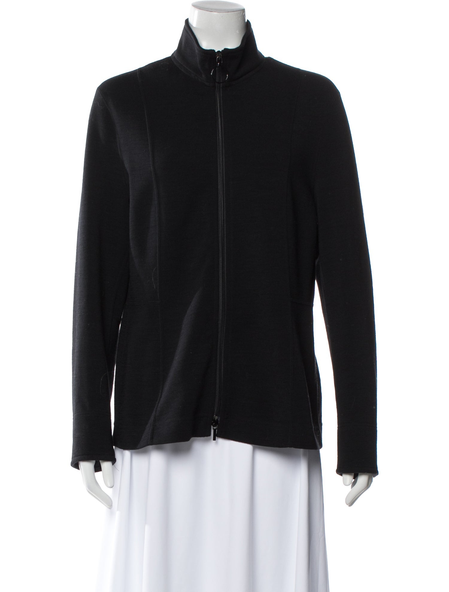 Akris Punto Mock Neck Long Sleeve Sweatshirt