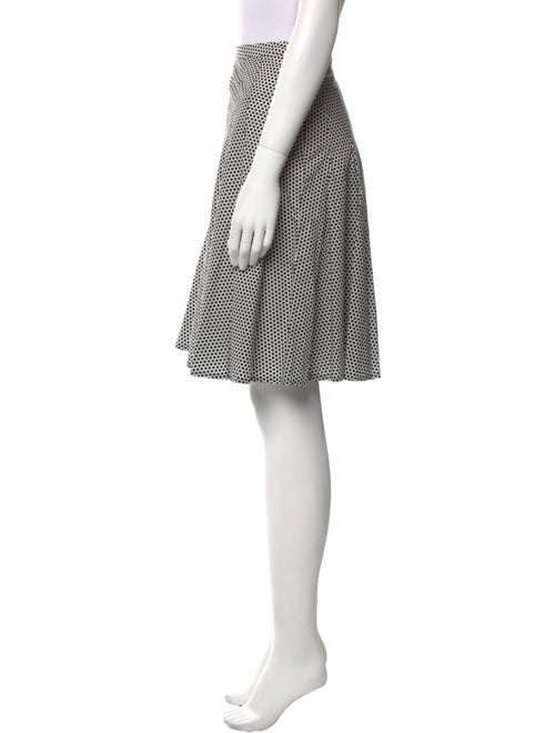Akris Punto Polka Dot Print Knee-Length Skirt