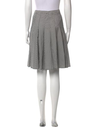Akris Punto Polka Dot Print Knee-Length Skirt
