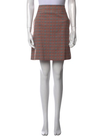 Akris Punto Houndstooth Print Mini Skirt