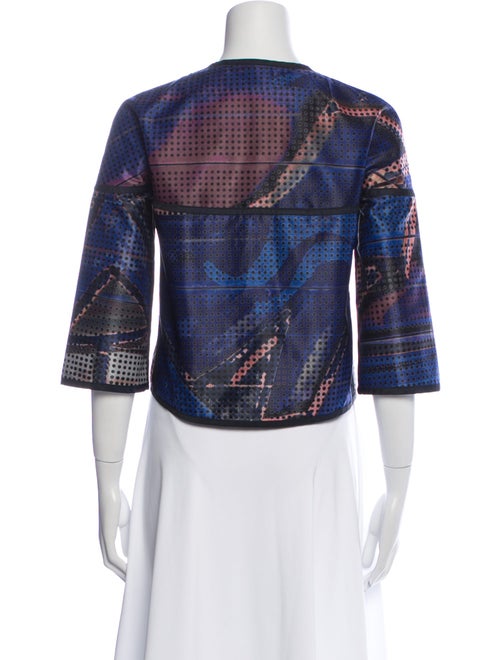 Akris Punto Plaid Print Evening Jacket