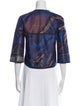 Akris Punto Plaid Print Evening Jacket