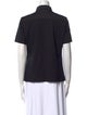 Akris Punto Short Sleeve Button-Up Top