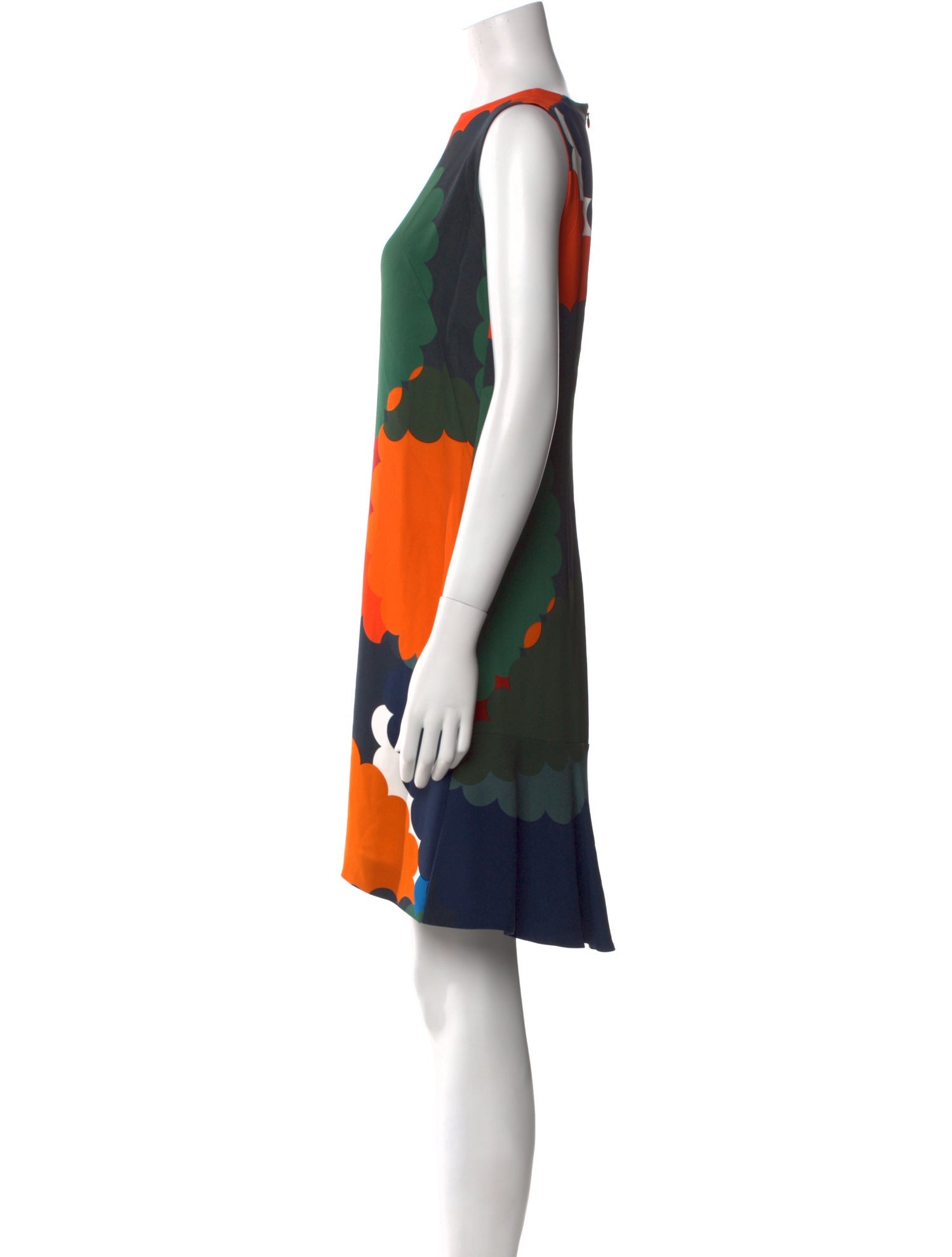 Akris Punto Printed Knee-Length Dress w/ Tags