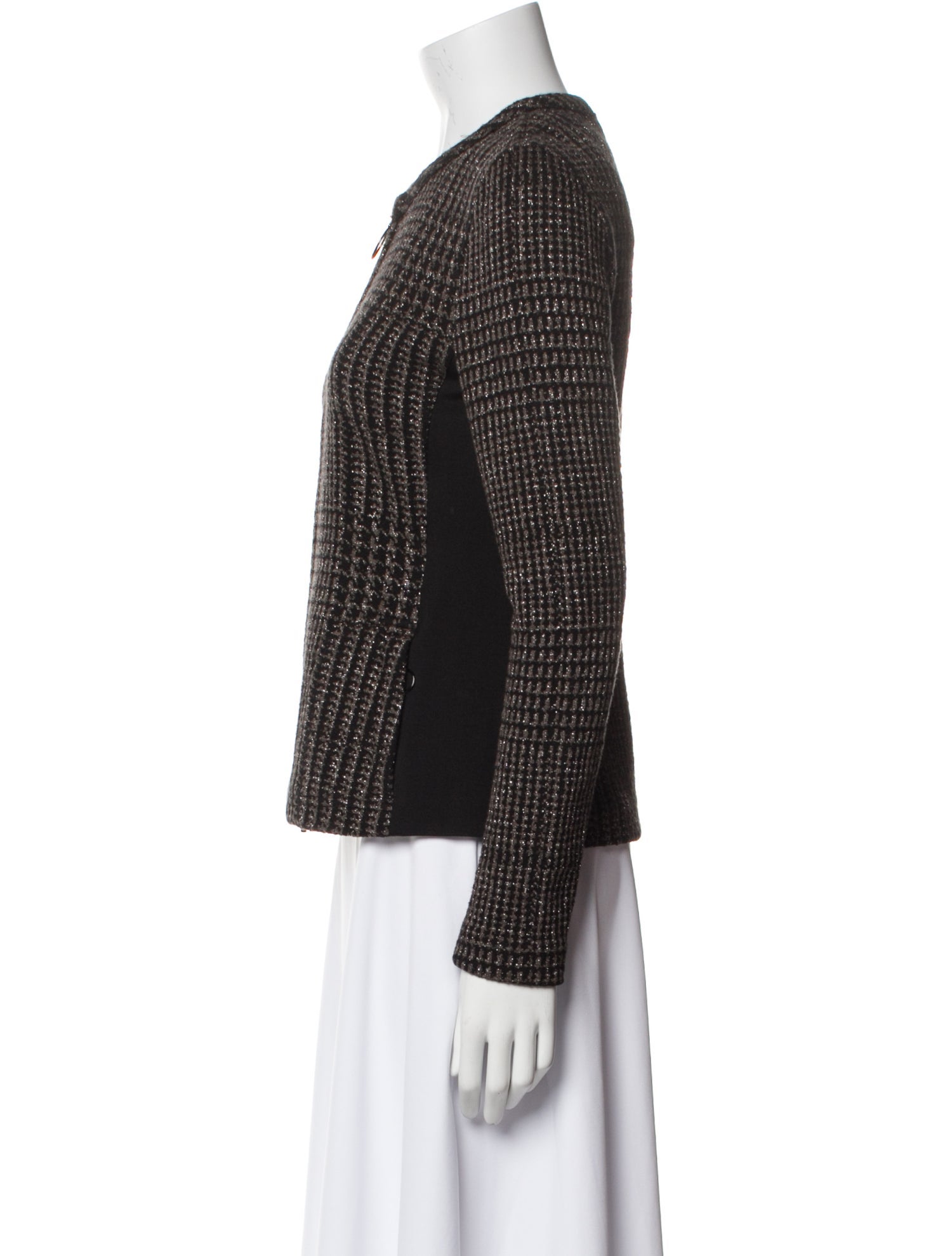 Akris Punto Houndstooth Print Evening Jacket