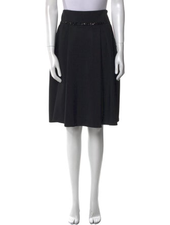 Akris Punto Studded Accents Knee-Length Skirt