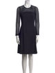 Akris Punto Crew Neck Knee-Length Dress