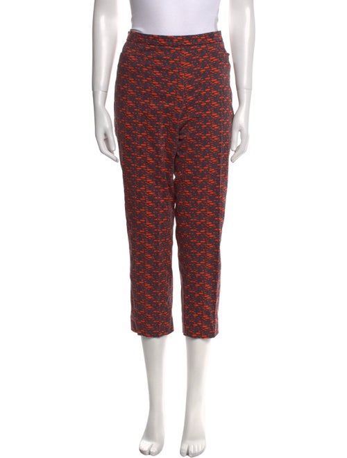 Akris Punto Printed Straight Leg Pants