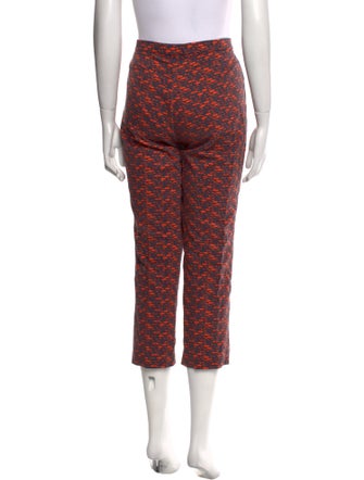 Akris Punto Printed Straight Leg Pants