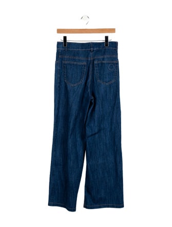 Akris Punto High-Rise Wide Leg Jeans