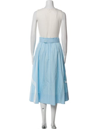 Akris Punto Crew Neck Long Dress