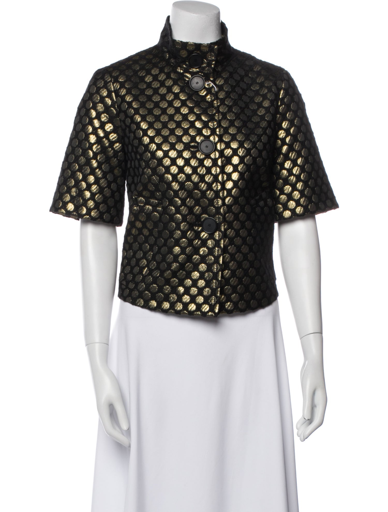 Akris Punto Polka Dot Print Evening Jacket w/ Tags