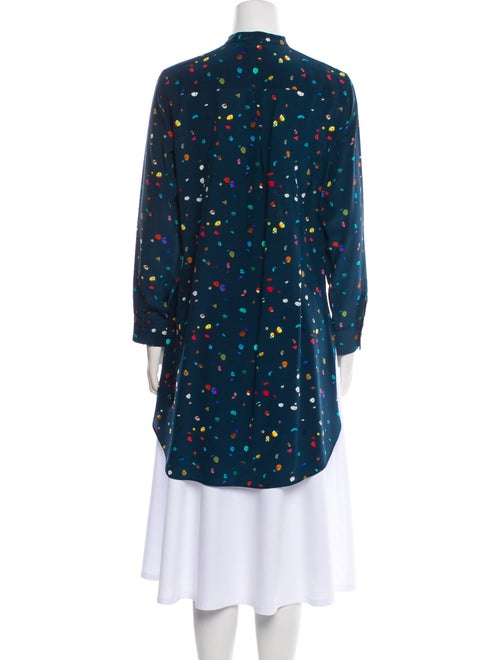 Akris Punto Silk Floral Print Tunic