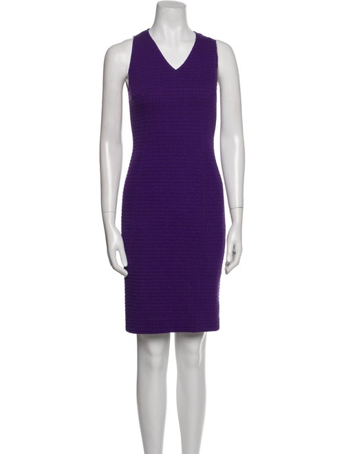 Akris Punto V-Neck Knee-Length Dress