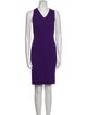 Akris Punto V-Neck Knee-Length Dress