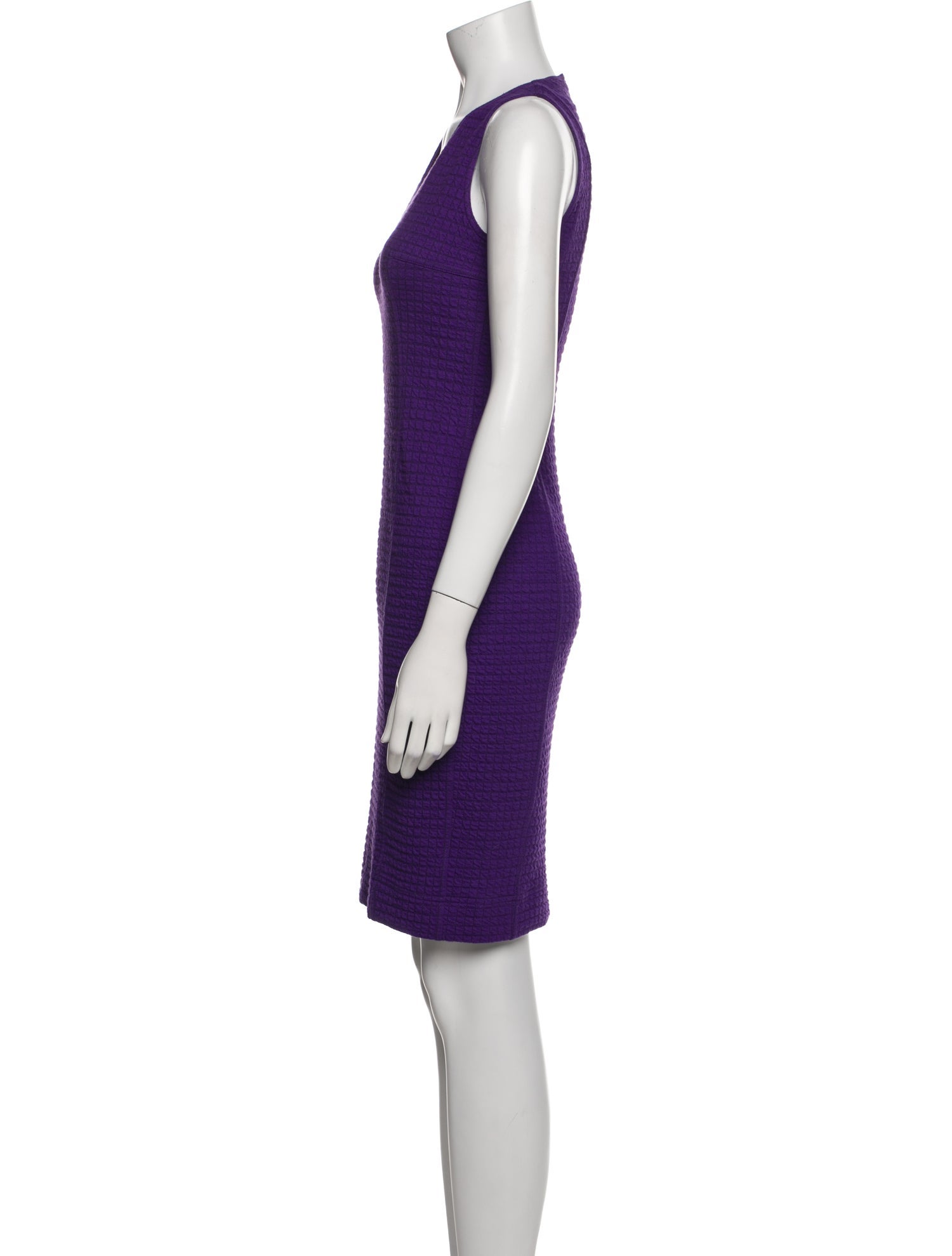 Akris Punto V-Neck Knee-Length Dress