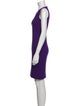 Akris Punto V-Neck Knee-Length Dress