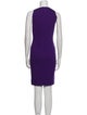 Akris Punto V-Neck Knee-Length Dress