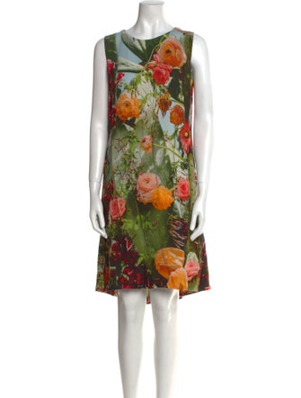 Akris Punto Floral Print Mini Dress