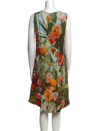 Akris Punto Floral Print Mini Dress