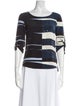 Akris Punto Silk Striped T-Shirt