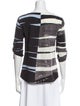 Akris Punto Silk Striped T-Shirt