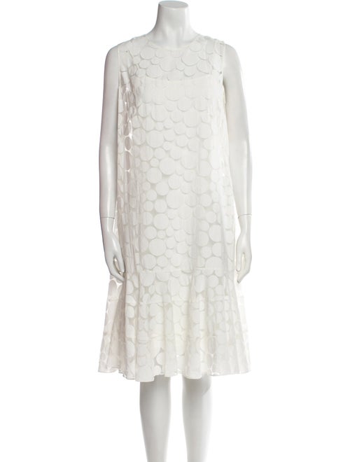 Akris Punto Crew Neck Knee-Length Dress