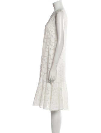 Akris Punto Crew Neck Knee-Length Dress