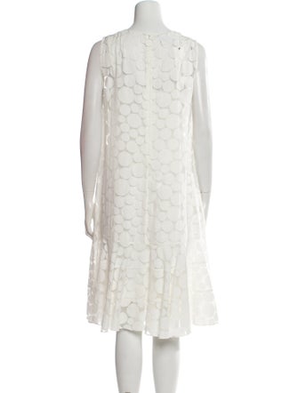 Akris Punto Crew Neck Knee-Length Dress