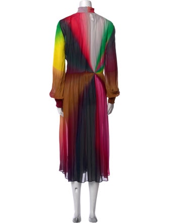 Akris Punto Printed Midi Length Dress