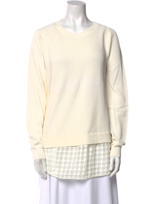 Akris Punto Colorblock Pattern Crew Neck Sweater
