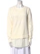 Akris Punto Colorblock Pattern Crew Neck Sweater