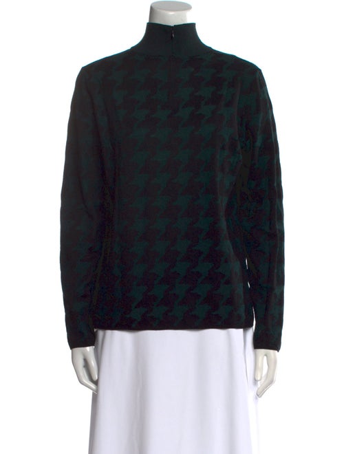 Akris Punto Wool Plaid Print Sweater