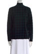 Akris Punto Wool Plaid Print Sweater
