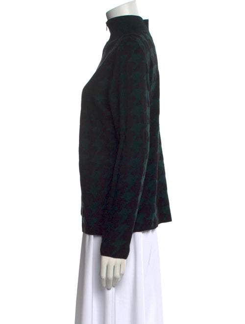 Akris Punto Wool Plaid Print Sweater