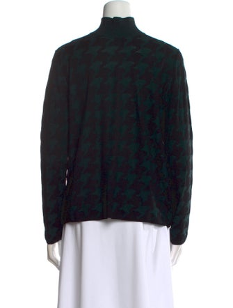 Akris Punto Wool Plaid Print Sweater