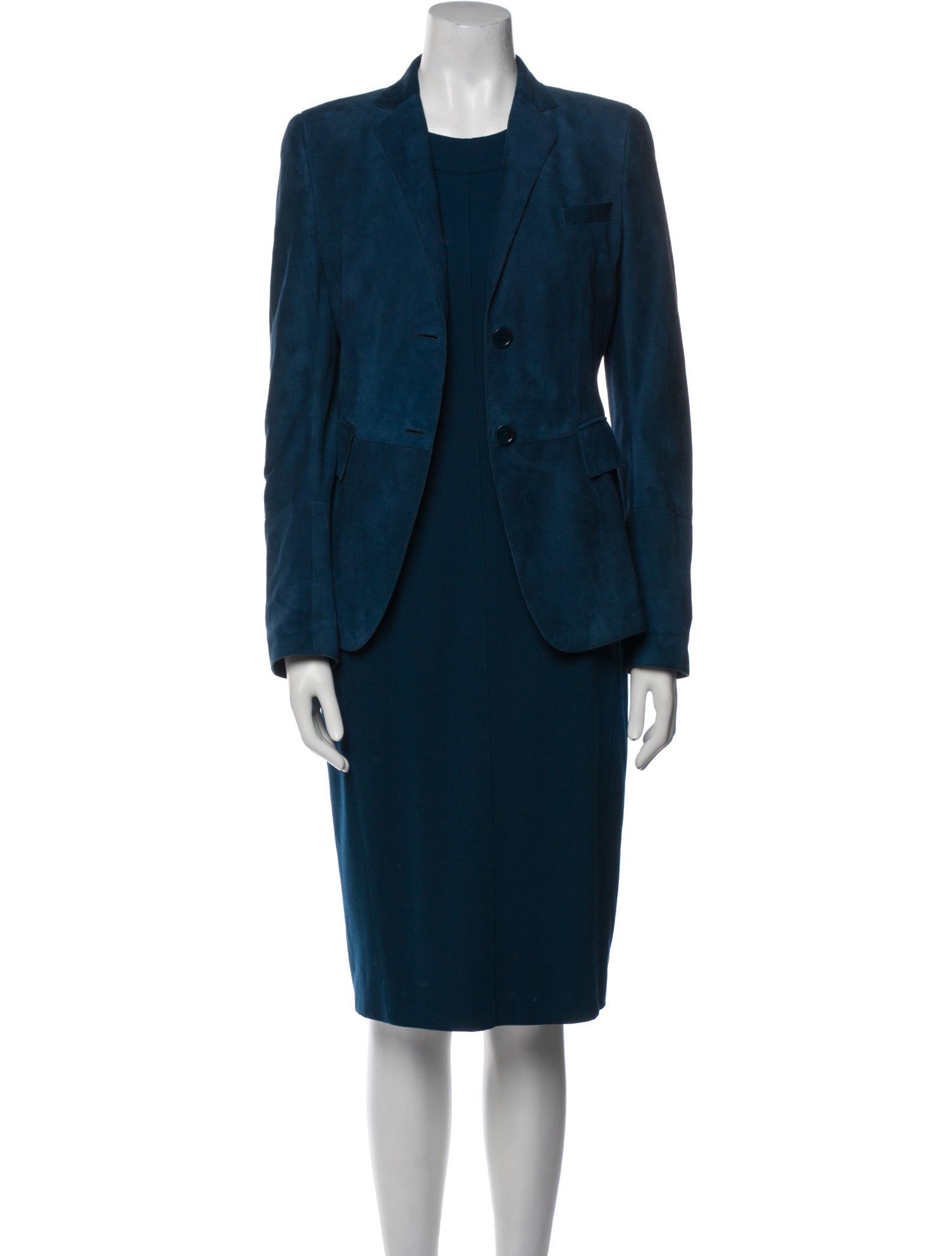 Akris Punto Suede Dress Set