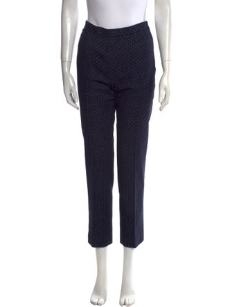 Akris Punto Polka Dot Print Straight Leg Pants